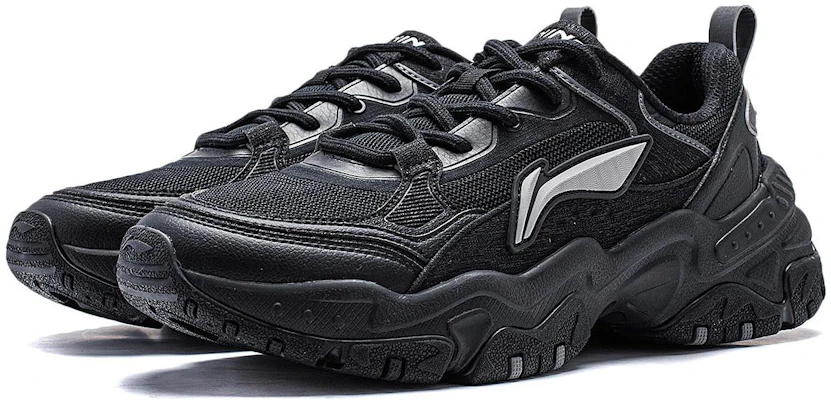 LiNing李寧 雲科技 舒適百搭 防滑耐磨 低筒 生活休閒鞋 男款 黑 Lookbook LiNing李寧 雲科技 舒適百搭 防滑耐磨 低筒 生活休閒鞋 男款 黑