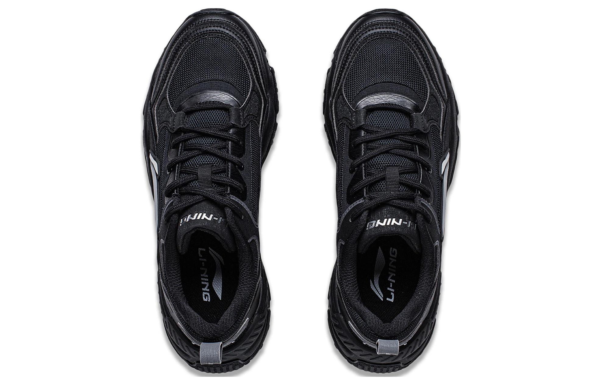 Shop LiNing李寧 雲科技 舒適百搭 防滑耐磨 低筒 生活休閒鞋 男款 黑