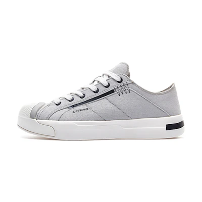 Li-Ning Canvas Low 'Grey White'