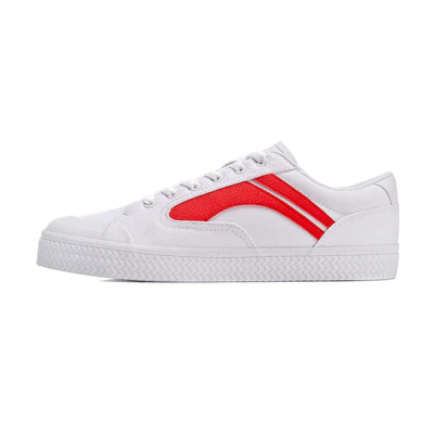 Li-Ning Canvas Sneakers 'White Red'