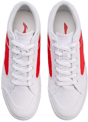 Li-Ning Canvas Sneakers 'White Red' AGCN204-12 Shop Li-Ning Canvas Sneakers 'White Red' AGCN204-12