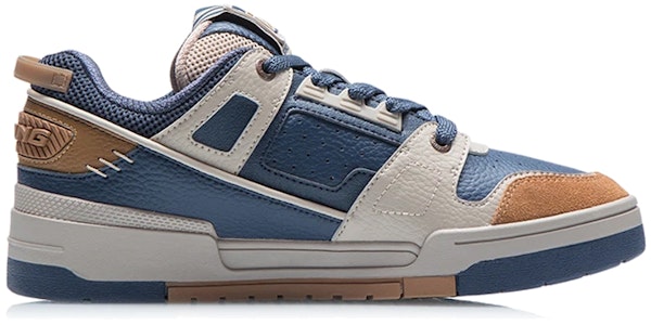 LiNing李寧 時尚隨性搭配 防滑耐磨 低筒 滑板鞋 藍白棕 Order LiNing李寧 時尚隨性搭配 防滑耐磨 低筒 滑板鞋 藍白棕