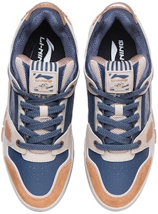 LiNing李寧 時尚隨性搭配 防滑耐磨 低筒 滑板鞋 藍白棕 Shop LiNing李寧 時尚隨性搭配 防滑耐磨 低筒 滑板鞋 藍白棕