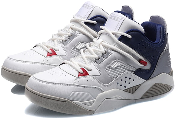Li-Ning Casual Basketball Shoes 'White Grey Blue' AGBR025-3 Lookbook Li-Ning Casual Basketball Shoes 'White Grey Blue' AGBR025-3