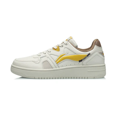 Li-Ning Sports Fashion Skateboarding 'White Yellow'