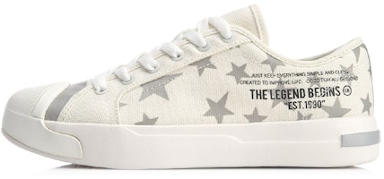Li-Ning Casual Low-Top 'White Grey' AGLP024-5 Li-Ning Casual Low-Top 'White Grey' AGLP024-5