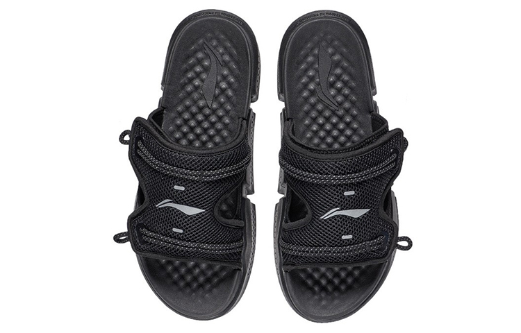 Shop Sandalias Reflectantes Li-Ning 'Negro Plata' AGAS013-2