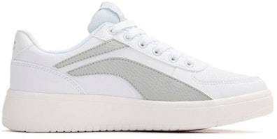 李寧 潮流休閒 防滑耐磨 低幫 板鞋 白灰 Order 李寧 潮流休閒 防滑耐磨 低幫 板鞋 白灰