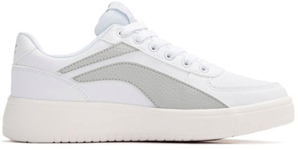 李寧 潮流休閒 防滑耐磨 低幫 板鞋 白灰 Order 李寧 潮流休閒 防滑耐磨 低幫 板鞋 白灰