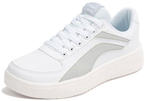 李寧 潮流休閒 防滑耐磨 低幫 板鞋 白灰 Lookbook 李寧 潮流休閒 防滑耐磨 低幫 板鞋 白灰