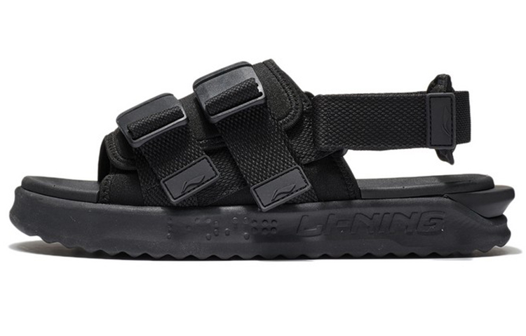 Buy Sandalias Deportivas Casuales Li-Ning 'Negras' AGUS009-2