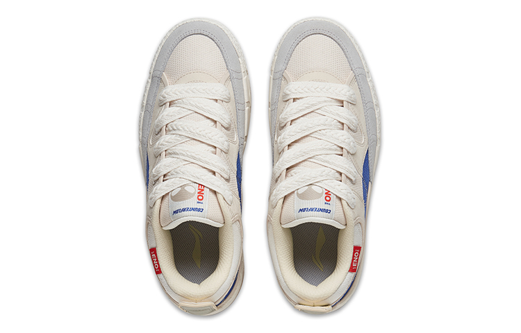 Li-Ning CF 3.0 Skate Shoes 'Beige White Blue' 圖 3