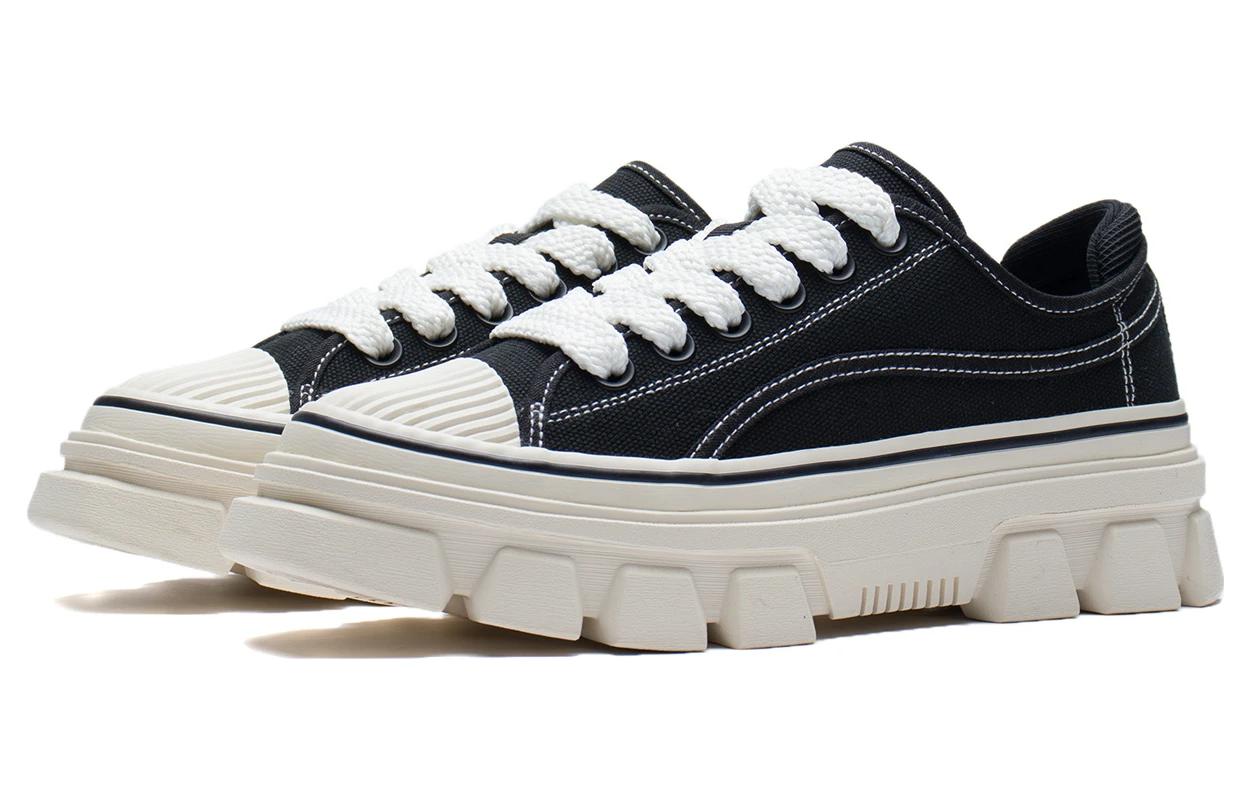 Li-Ning CF Casual Skate Shoes 'Black White' 圖 3