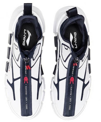 Li-Ning CF 'Light Wheel High-Top Retro Basketball - White' AGBP101-4 Shop Li-Ning CF 'Light Wheel High-Top Retro Basketball - White' AGBP101-4