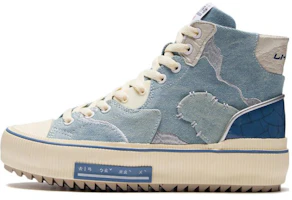 Li-Ning CF Series Classic Canvas Hi Shoes 'Blue Beige' AGCS050-2 Li-Ning CF Series Classic Canvas Hi Shoes 'Blue Beige' AGCS050-2