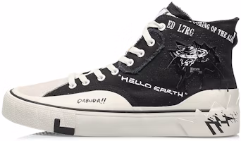 Li-Ning CF High-Top 'Black White' 'Hello Earth' AGCQ389-4 Li-Ning CF High-Top 'Black White' 'Hello Earth' AGCQ389-4