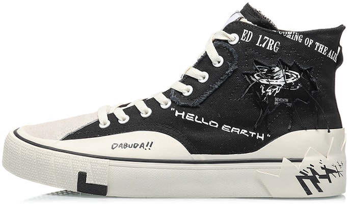 Li-Ning CF High-Top 'Black White' 'Hello Earth' AGCQ389-4 Buy Li-Ning CF High-Top 'Black White' 'Hello Earth' AGCQ389-4