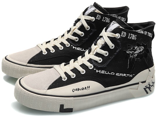 Li-Ning CF High-Top 'Black White' 'Hello Earth' AGCQ389-4 Lookbook Li-Ning CF High-Top 'Black White' 'Hello Earth' AGCQ389-4