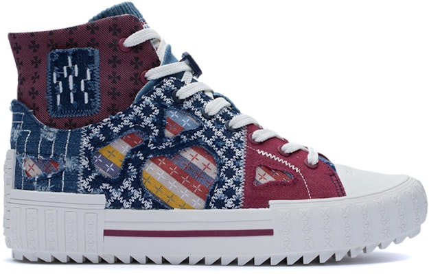 Li-Ning CF High-Top 'Red Blue Patchwork' AGCR490-1 Order Li-Ning CF High-Top 'Red Blue Patchwork' AGCR490-1