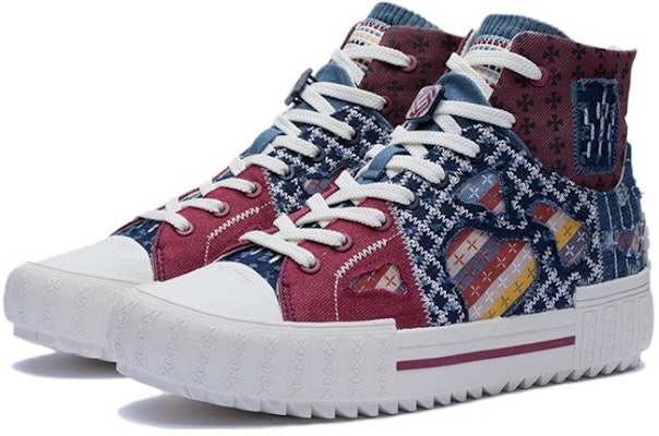 Li-Ning CF High-Top 'Red Blue Patchwork' AGCR490-1 Lookbook Li-Ning CF High-Top 'Red Blue Patchwork' AGCR490-1