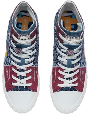 Li-Ning CF High-Top 'Red Blue Patchwork' AGCR490-1 Shop Li-Ning CF High-Top 'Red Blue Patchwork' AGCR490-1