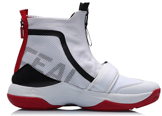 Li-Ning CF High Top Retro Basketball 'White Red' 'Suyi Fengqi Wu Cang' AGBN083-2 Order Li-Ning CF High Top Retro Basketball 'White Red' 'Suyi Fengqi Wu Cang' AGBN083-2