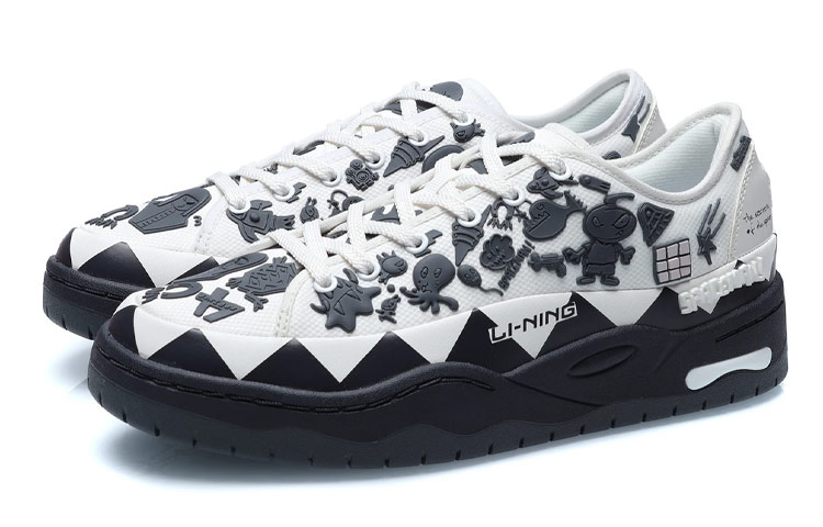 Lookbook Li-Ning Counterflow MARS-X 'Putih Hitam' AGLR216-3