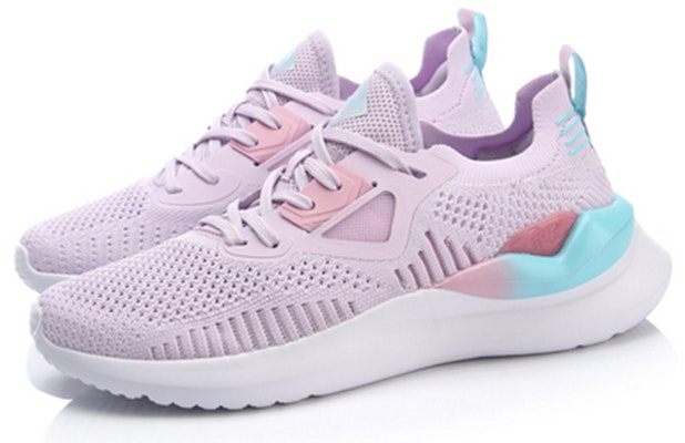 LiNing李寧 乘風 一體編織透氣潮流休閒鞋 女款 淡霧紫 Lookbook LiNing李寧 乘風 一體編織透氣潮流休閒鞋 女款 淡霧紫
