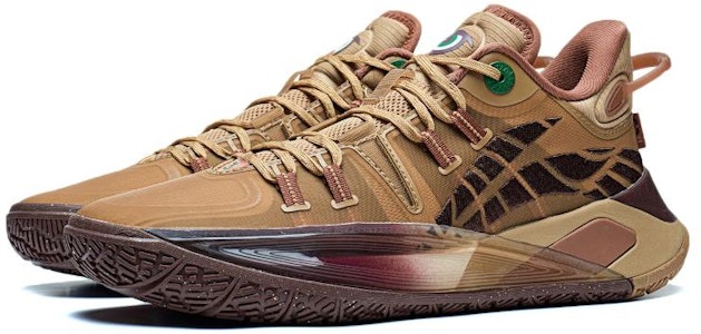 李寧 CJ2 大學 減震防滑耐磨 低筒 籃球鞋 男款 棕色 Lookbook 李寧 CJ2 大學 減震防滑耐磨 低筒 籃球鞋 男款 棕色