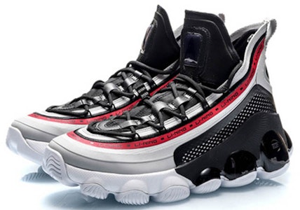 리닝 클래식 미드 "블랙 레드" 농구화 AGBP127-5 Lookbook 리닝 클래식 미드 "블랙 레드" 농구화 AGBP127-5