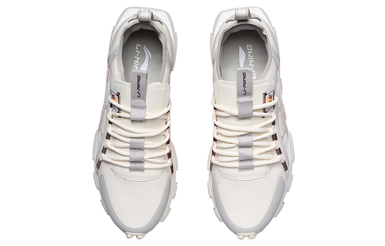 Shop LiNing李寧 經典休閒 低筒 跑步鞋 男女同款 杏灰