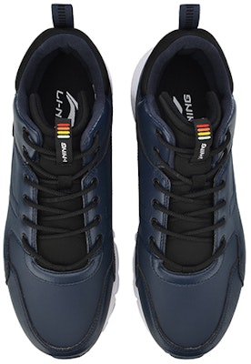 Li-Ning Classic Casual Mid 'Blue White' AGCN117-2 Shop Li-Ning Classic Casual Mid 'Blue White' AGCN117-2