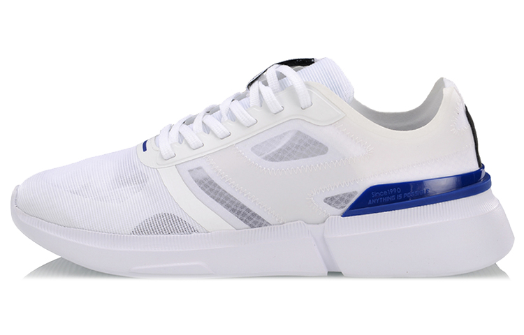 Li-Ning Classic Casual Running Shoes 'White Blue' AGCP045-1