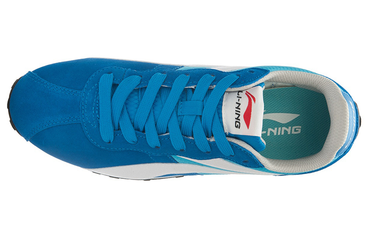 Buy Li-Ning Classic Leather Runner 'Blue White' ALCL063-1 - Novelship