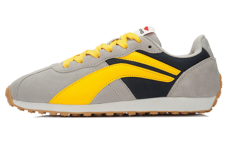 Li-Ning Classic Leather RNNR 'Grey Yellow'
