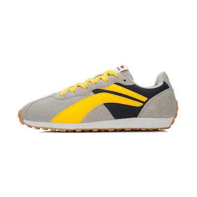 Li-Ning Classic Leather RNNR 'Grey Yellow'