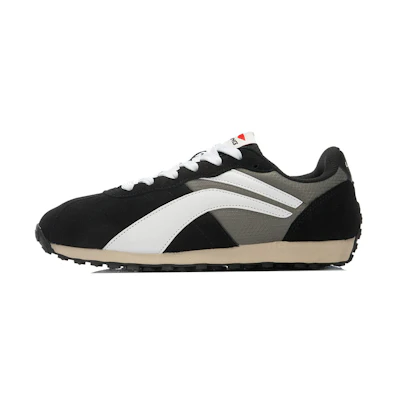 Li-Ning Classic Leather Running Shoe 'Grey White'