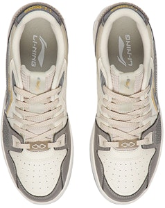 李寧 舒適 防滑耐磨 低幫 板鞋 白灰色 Shop 李寧 舒適 防滑耐磨 低幫 板鞋 白灰色