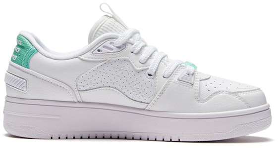 李寧 耐磨防滑 低筒 板鞋 女款 白紫色 Order 李寧 耐磨防滑 低筒 板鞋 女款 白紫色