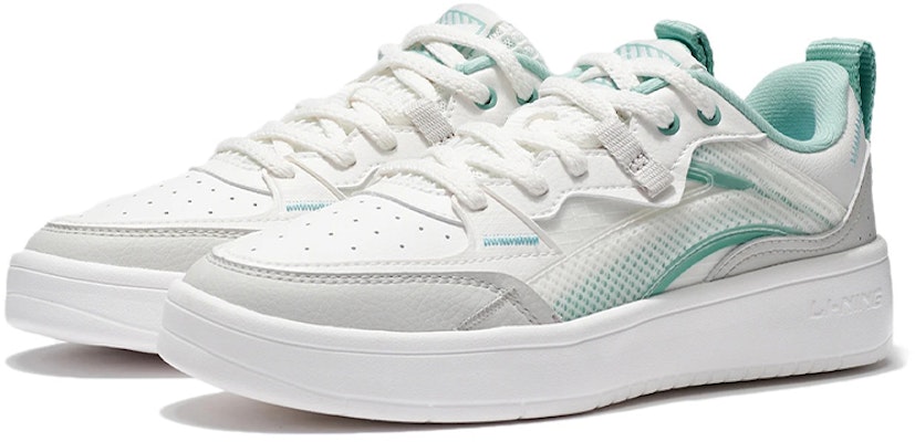 Li-Ning Classic Leisure 'White Grey Blue' AGCS086-4 Lookbook Li-Ning Classic Leisure 'White Grey Blue' AGCS086-4