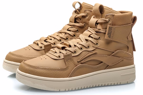 Li-Ning Classic Leisure Hi 'Brown White' AGCP215-3 Lookbook Li-Ning Classic Leisure Hi 'Brown White' AGCP215-3