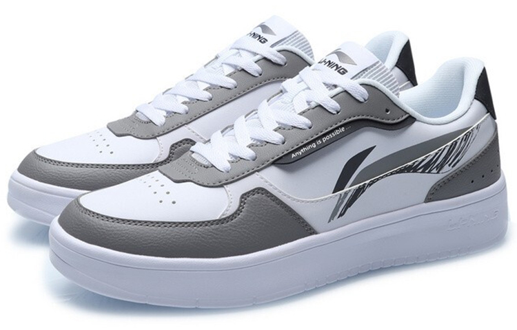 Li-Ning Classic Lightweight Casual 'Grey White' 圖 3