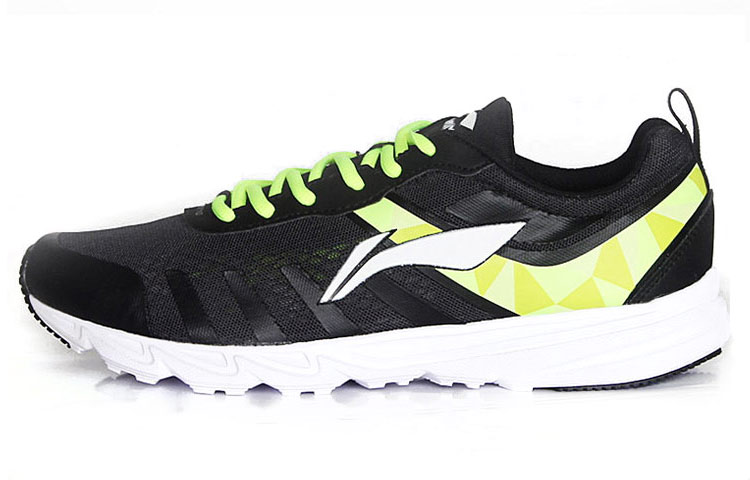Li-Ning Classic Low Running Shoes 'Black Green' ARBL107-1