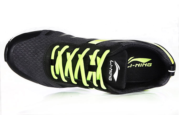 Shop Kasut Lari Rendah Klasik Li-Ning 'Hitam Hijau' ARBL107-1