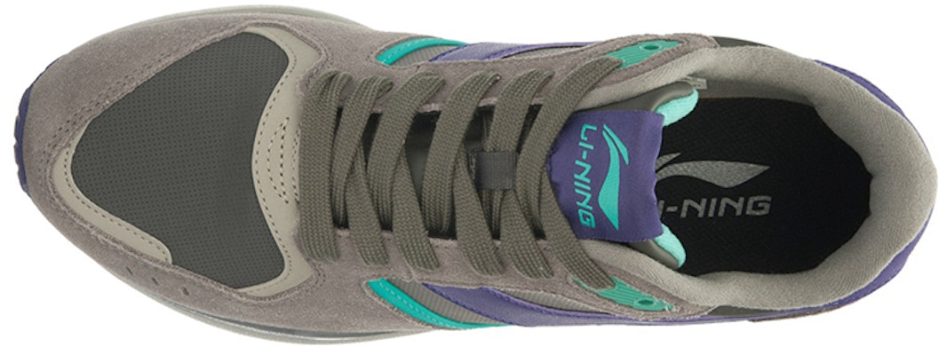 Li-Ning Classic Running Shoes 'Glory Grey-Purple-Green' ALCJ109-8 Lookbook Li-Ning Classic Running Shoes 'Glory Grey-Purple-Green' ALCJ109-8