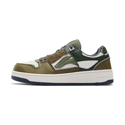 Li-Ning Classic Skateboarding 'White Olive Green'