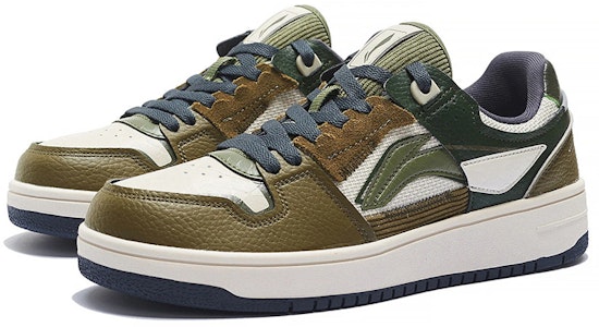 Li-Ning Clásico Skateboarding 'Blanco Verde Oliva' AGCS391-3 Lookbook Li-Ning Clásico Skateboarding 'Blanco Verde Oliva' AGCS391-3