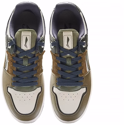 Li-Ning Classic Skateboarding 'White Olive Green' AGCS391-3 Shop Li-Ning Classic Skateboarding 'White Olive Green' AGCS391-3