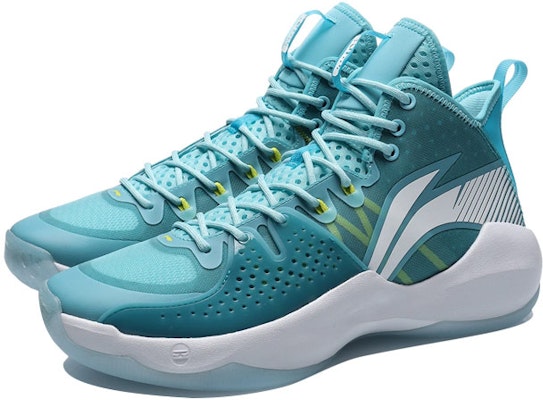 Li-Ning Combat Tinggi 'Putih Biru Hijau' ABAR059-2 Lookbook Li-Ning Combat Tinggi 'Putih Biru Hijau' ABAR059-2