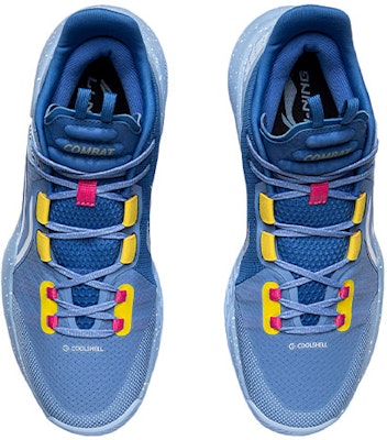 李宁Combat Low 防滑減震耐磨低幫籃球鞋 藍黃色 Shop 李宁Combat Low 防滑減震耐磨低幫籃球鞋 藍黃色